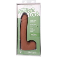 Фалоімітатор Doc Johnson The Realistic Cock ULTRASKYN - 9 Inch with Balls Caramel — Просмотреть изображение 9