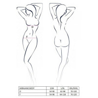 Напівпрозоре боді з вирізами Passion Exclusive Mirajane Body black L/XL, black — Переглянути зображення 7