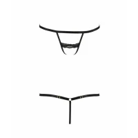 Трусики-стрепи Passion Exclusive SHELLY THONG S/M, black — Просмотреть изображение 5