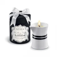 Масажна свічка Petits Joujoux - London - Rhubarb, Cassis and Ambra (190 г) розкішна упаковка — Просмотреть изображение 1