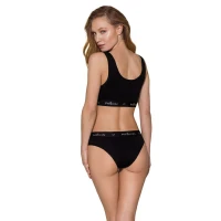 Спортивний топ з широкою гумкою Passion PS004 TOP S, black — Просмотреть изображение 4