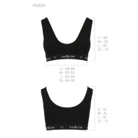 Спортивний топ з широкою гумкою Passion PS004 TOP S, black — Просмотреть изображение 6