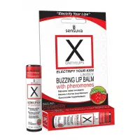 Стимулювальний бальзам для губ унісекс Sensuva – X on the Lips Strawberry з феромонами, полуниця — Переглянути зображення 1