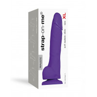 Реалистичный фаллоимитатор Strap-On-Me SOFT REALISTIC DILDO Violet - Size XL