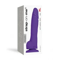 Реалістичний фалоімітатор Strap-On-Me SOFT REALISTIC DILDO Violet - Size XL — Переглянути зображення 3