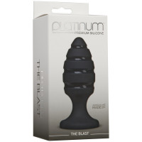 Анальный плаг со спиральным каналом Doc Johnson Platinum Premium Silicone - The Blast - Black Анальный плаг со спиральным каналом Doc Johnson Platinum Premium Silicone - The Blast - Black