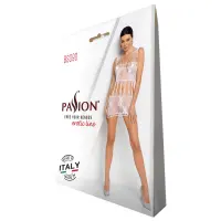 Бодістокінг мінісукня з метеликами Passion BS090 One Size white — Просмотреть изображение 6