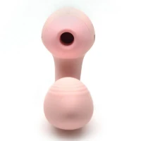 Вакуумний вібратор KISTOY Tina Mini Light Pink, вагінально-кліторальний — Переглянути зображення 4
