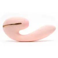Вакуумний вібратор KISTOY Tina Mini Light Pink, вагінально-кліторальний — Переглянути зображення 2