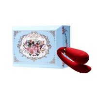 Смартвібратор для пар Zalo Fanfan set Bright Red, пульт ДК — Переглянути зображення 10