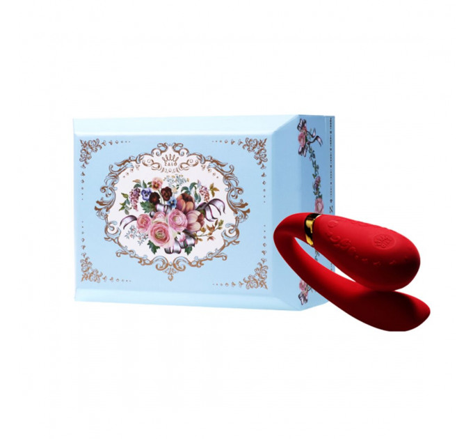 Смартвібратор для пар Zalo Fanfan set Bright Red, пульт ДК