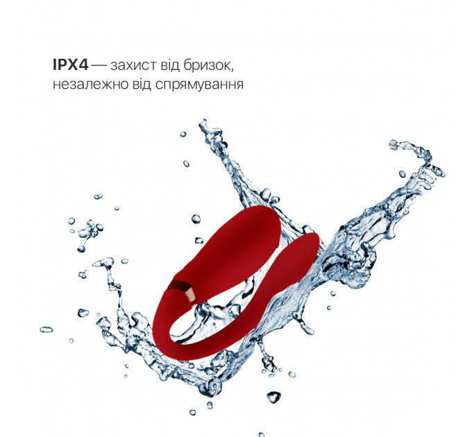 Смартвібратор для пар Zalo Fanfan set Bright Red, пульт ДК