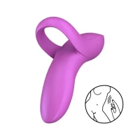Вібратор на палець Satisfyer Bold Lover Dark Pink, гнучкий — Просмотреть изображение 1