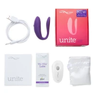Недорогий вібратор для пар We-Vibe Unite Purple, однокнопковий пульт ДК — Переглянути зображення 8