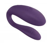 Недорогий вібратор для пар We-Vibe Unite Purple, однокнопковий пульт ДК — Переглянути зображення 1
