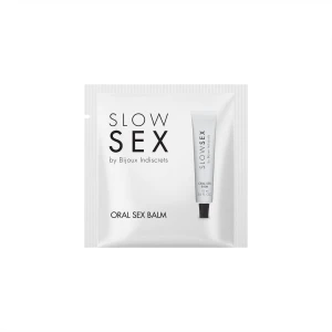 Пробник стимулювального бальзаму для мінету Bijoux Indiscrets Slow Sex Oral sex balm