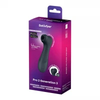 Вакуумний кліторальний стимулятор Satisfyer Pro 2 Generation 3 with Liquid Air Connect App Dark Grey — Переглянути зображення 6