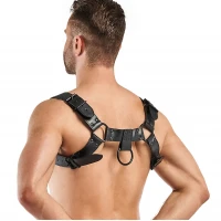 Портупея на плечі Bedroom Fantasies: Bruno Bondage Harness, чорна — Переглянути зображення 3