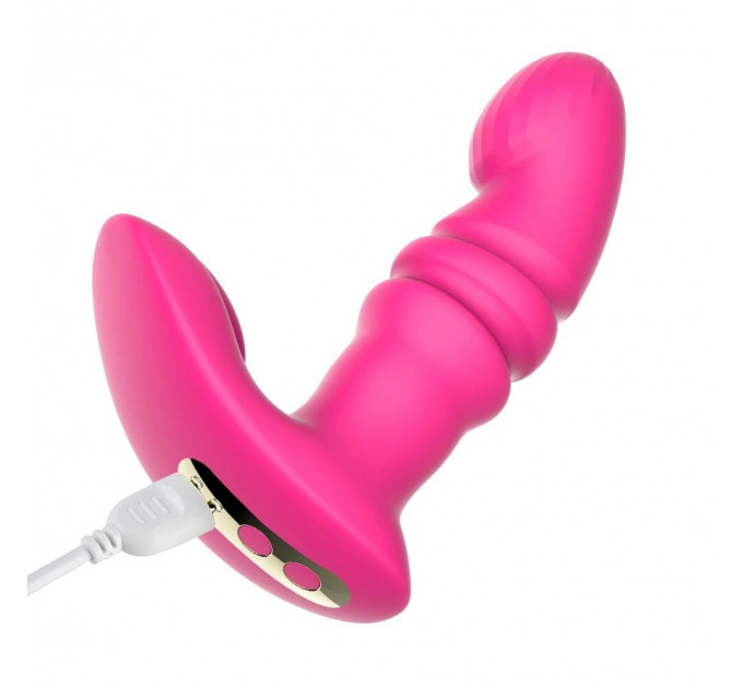 Смарт вібратор-пульсатор Fun Town Jive Pink, імітація фрикцій