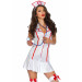 Еротичний костюм медсестри Leg Avenue Head Nurse M/L, сукня, аксесуар на голову, стетоскоп