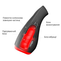 Мастурбатор Otouch AIRTURN 2, 6 режимів вібрації, 5 режимів всмоктування, 2 рівні підігріву