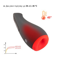 Мастурбатор Otouch AIRTURN 2, 6 режимів вібрації, 5 режимів всмоктування, 2 рівні підігріву