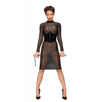Сукня з мокрим ефектом Noir Handmade F182 Classic dress made of elastic tulle, XXL — Переглянути зображення 5