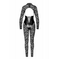 Комбинезон Noir Handmade F299 Enigma, 3XL, кружево, длинный рукав, имитация корсета, доступ