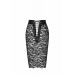 Спідниця Noir Handmade F302 Ambivalence, L, black, мереживо, довжина за коліна, шнурівка ззаду