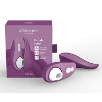 Вакуумний кліторальний стимулятор Womanizer Liberty 2 Purple, 8 режимів, магнітна кришечка — Переглянути зображення 16