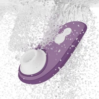 Вакуумний кліторальний стимулятор Womanizer Liberty 2 Purple, 8 режимів, магнітна кришечка — Переглянути зображення 10