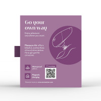 Вакуумный клиторальный стимулятор Womanizer Liberty 2 Purple, 8 режимов, магнитная крышечка — Просмотреть изображение 11