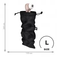 Мішечок для секс-іграшок Satisfyer Treasure Bag L, чорний, на шнурку — Просмотреть изображение 1