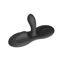 Sit-on-top смарт-вібратор Zalo – Flora Smart Vibrating Pad Obsidian Black, 9 моторів — Переглянути зображення 1