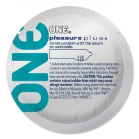 Презерватив ONE Pleasure Plus, 1 шт, з ребристою ділянкою на кінці, зі змазкою — Переглянути зображення 1