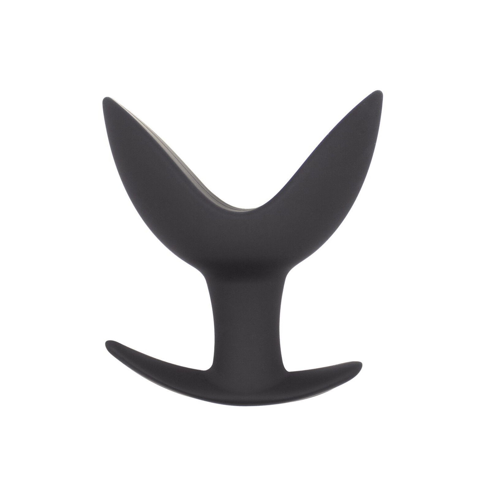 Анальний розширювач Wooomy Coco M, чорний, силіконовий, роздвоєний