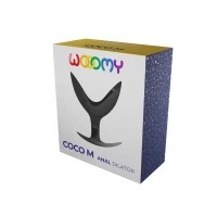 Анальний розширювач Wooomy Coco M, чорний, силіконовий, роздвоєний — Просмотреть изображение 3