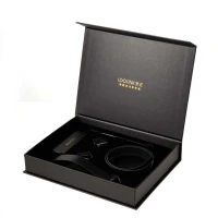 Нашийник з повідцем LOCKINK Tied Collar with Leash Set, чорний, ланцюг зі шкіряною петлею та карабіном — Переглянути зображення 9