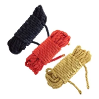 Мотузка для шибарі LOCKINK SEVANDA Shibari Pratice Rope, червона, 8 м, нейлон+бавовна — Переглянути зображення 3