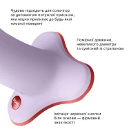 Фалоімітатор Fun Factory AMOR, бузковий, довжина 14,6 см, діаметр 3,7 см, вигнутий — Переглянути зображення 4