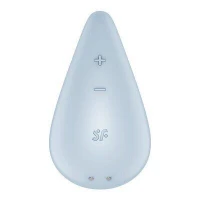 Вібратор для зовнішньої стимуляції Satisfyer Dew Drop Blue, 2 мотори, 12 режимів, м’який корпус — Переглянути зображення 2