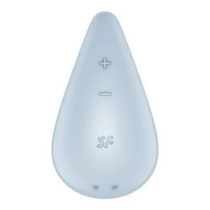 Вібратор для зовнішньої стимуляції Satisfyer Dew Drop Blue, 2 мотори, 12 режимів, м’який корпус