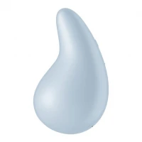 Вібратор для зовнішньої стимуляції Satisfyer Dew Drop Blue, 2 мотори, 12 режимів, м’який корпус — Переглянути зображення 5