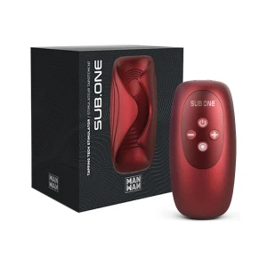 Мастурбатор з вібрацією Manwan SUB.ONE Velvet Red