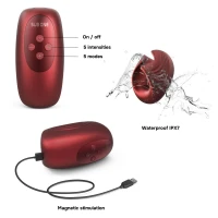Мастурбатор з вібрацією Manwan SUB.ONE Velvet Red — Просмотреть изображение 8