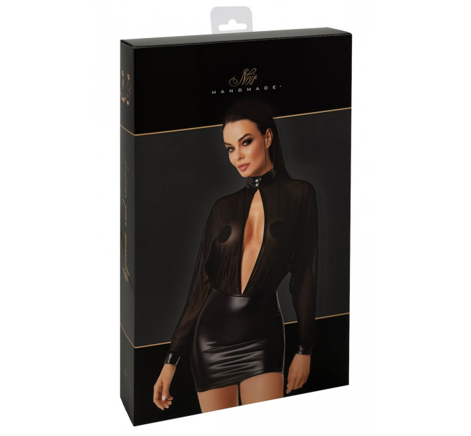 Сукня Noir Handmade F348 Powerwetlook and tulle dress - M