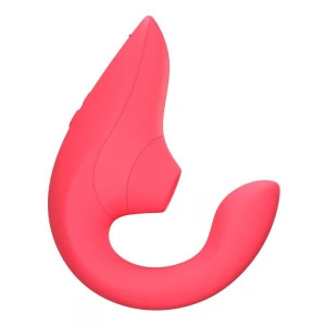 Вагінально-кліторальний стимулятор Womanizer Blend Vibrant Rose, вібрація + вакуум, 2 мотори