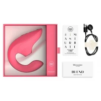Вагінально-кліторальний стимулятор Womanizer Blend Vibrant Rose, вібрація + вакуум, 2 мотори — Переглянути зображення 6