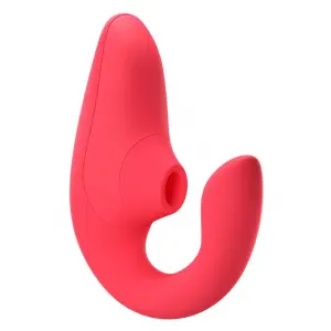 Вагінально-кліторальний стимулятор Womanizer Blend Vibrant Rose, вібрація + вакуум, 2 мотори