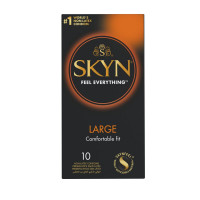 Безлатексні преміум-презервативи SKYN Large 10 шт, збільшений розмір